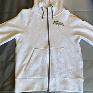 Men’s Nike Broncos zip up hoodie